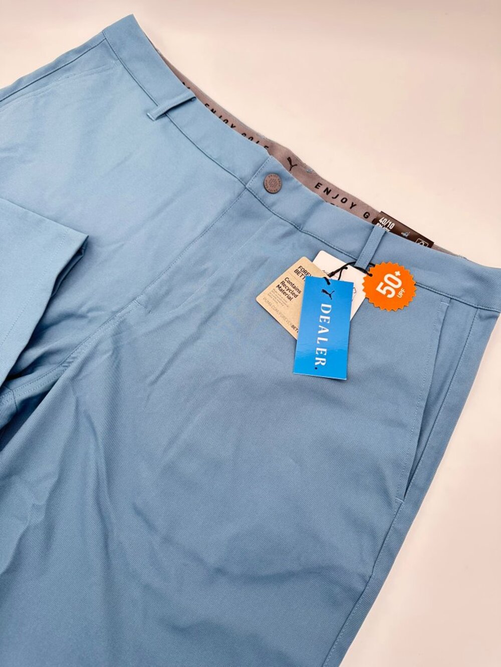 Puma Men's Dealer 10" Inseam Stretch Waistband UPF 50 Golf Short, Size W40, Blue